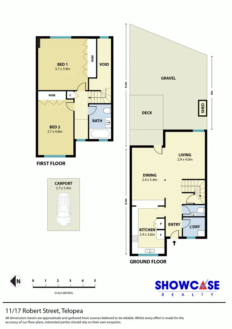 Floorplan of Homely townhouse listing, 11/17 Robert St, Telopea NSW 2117