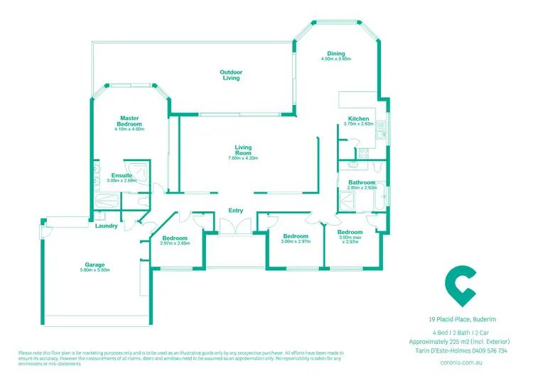 Floorplan of Homely house listing, 19 Placid Place, Buderim QLD 4556