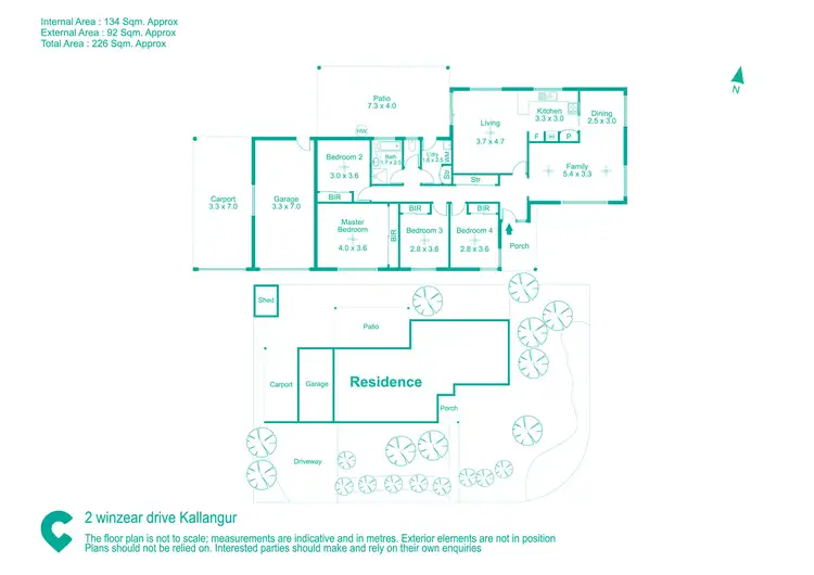 Floorplan of Homely house listing, 2 Winzear Drive, Kallangur QLD 4503