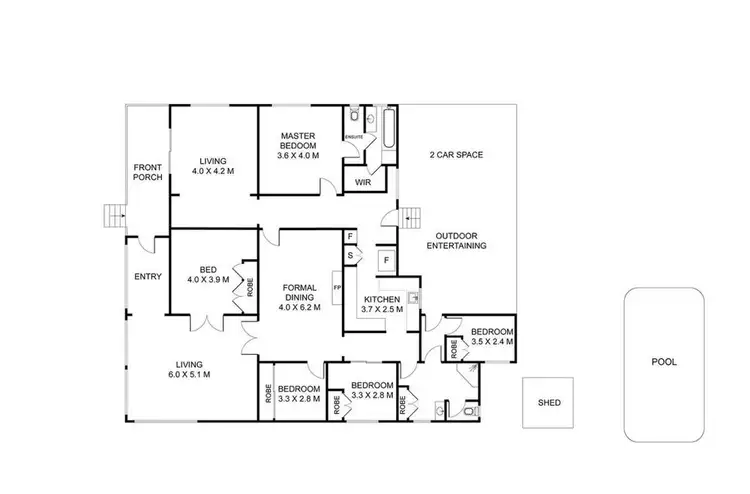 Floorplan of Homely house listing, 133 Holberton Street, Newtown QLD 4350