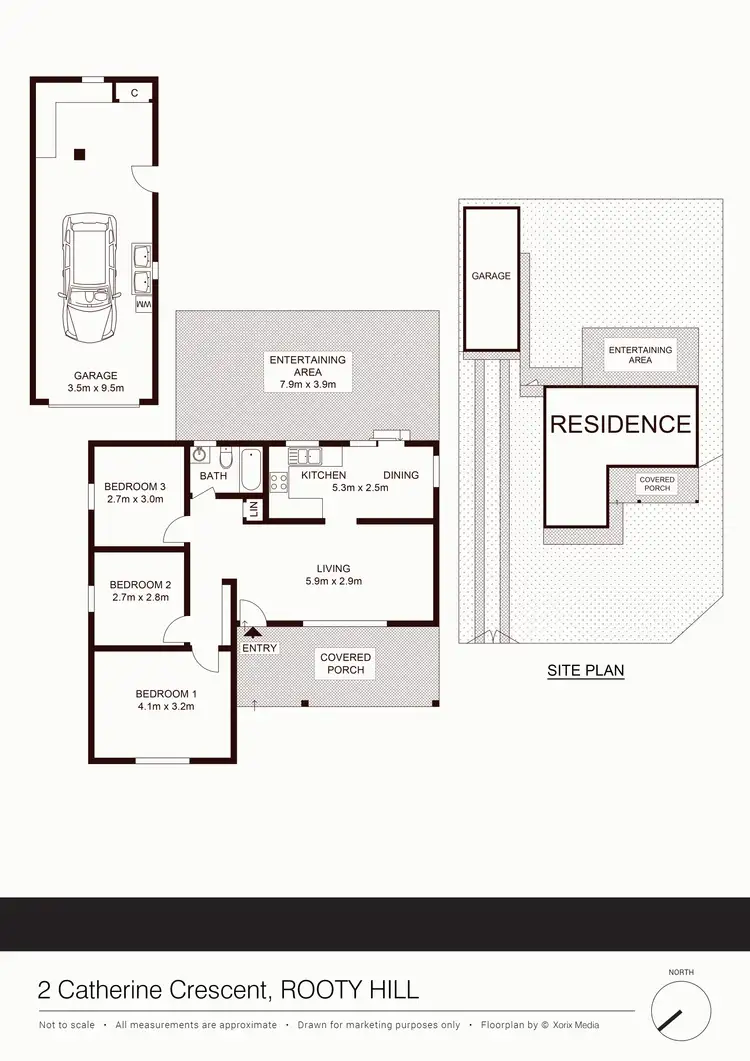 Floorplan of Homely house listing, 2 Catherine Crescent, Rooty Hill NSW 2766