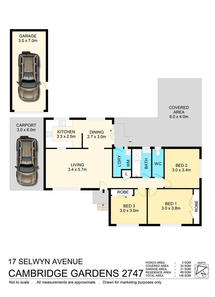 Floorplan of Homely house listing, 17 Selwyn Avenue, Cambridge Gardens NSW 2747