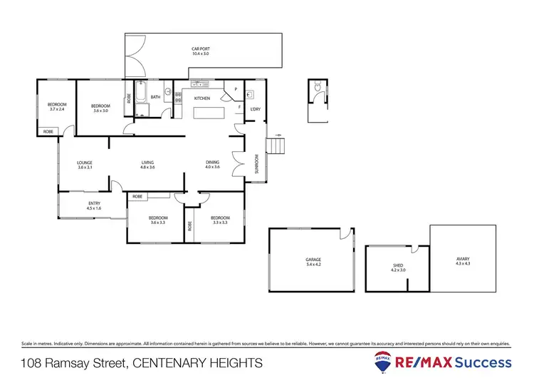 Floorplan of Homely house listing, 108 Ramsay Street, Centenary Heights QLD 4350