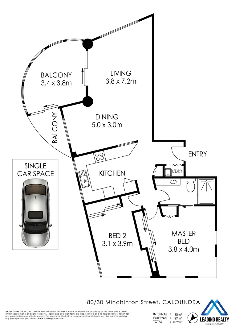 Floorplan of Homely unit listing, 80/30 Minchinton Street, Caloundra QLD 4551