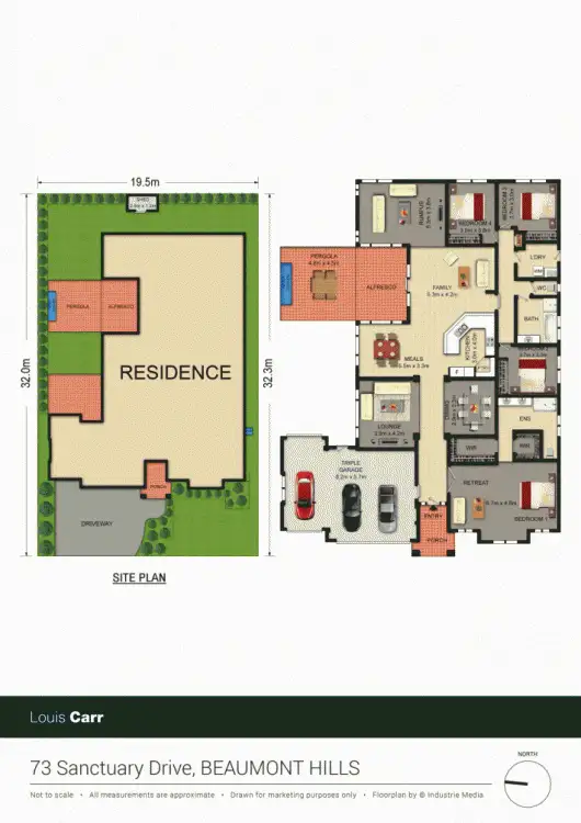 Floorplan of Homely house listing, 73 Sanctuary Drive, Beaumont Hills NSW 2155