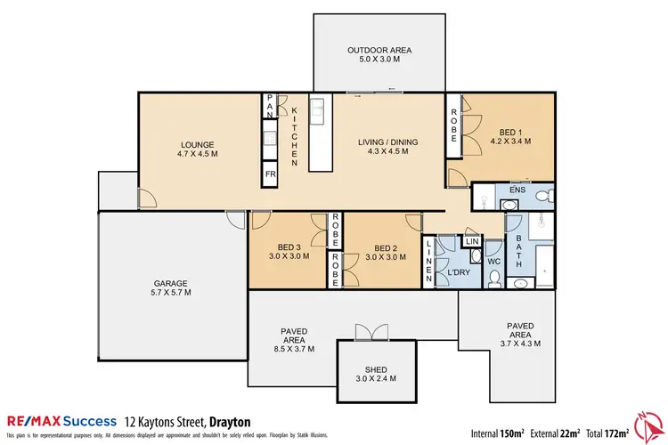 Floorplan of Homely house listing, 12 Kaytons Street, Drayton QLD 4350
