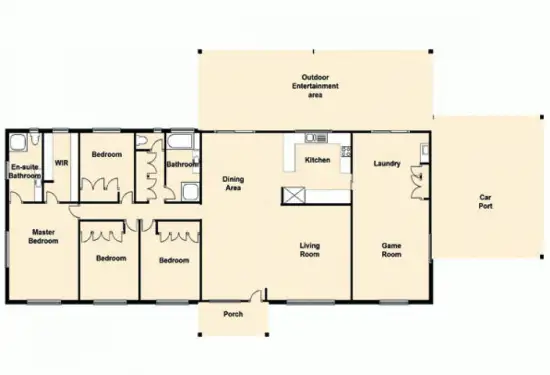 Floorplan of Homely house listing, 16 Jane Place, Burpengary QLD 4505