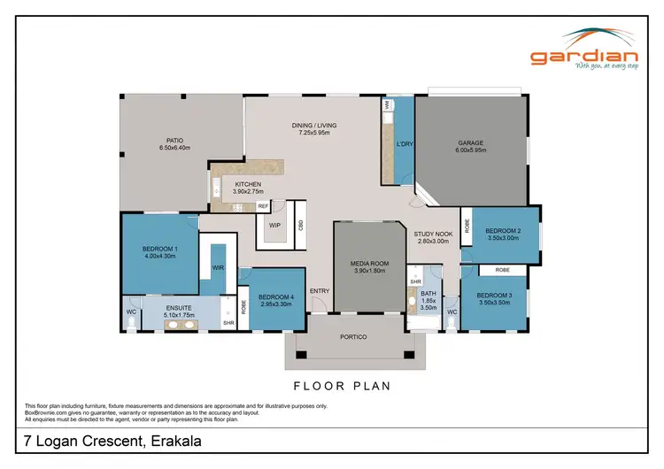 Floorplan of Homely house listing, 7 Logan Crescent, Erakala QLD 4740