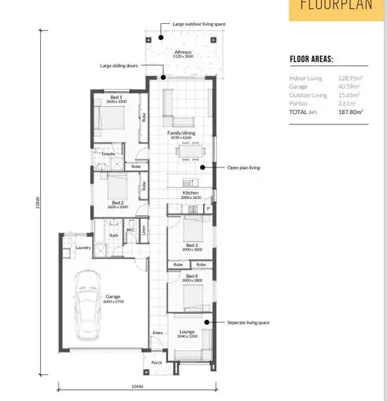 Floorplan of Homely house listing, 10 Como Way, Redbank QLD 4301