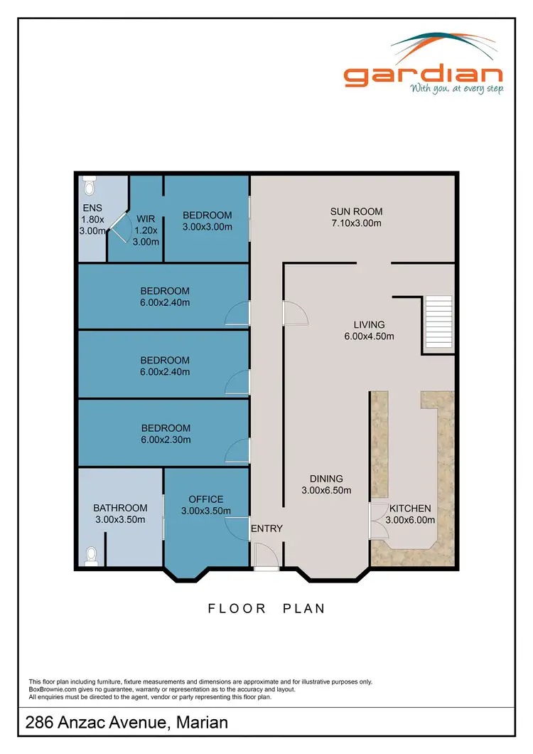 Floorplan of Homely house listing, 286 Anzac Avenue, Marian QLD 4753