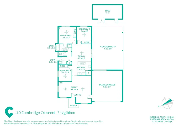 Floorplan of Homely house listing, 110 Cambridge Crescent, Fitzgibbon QLD 4018