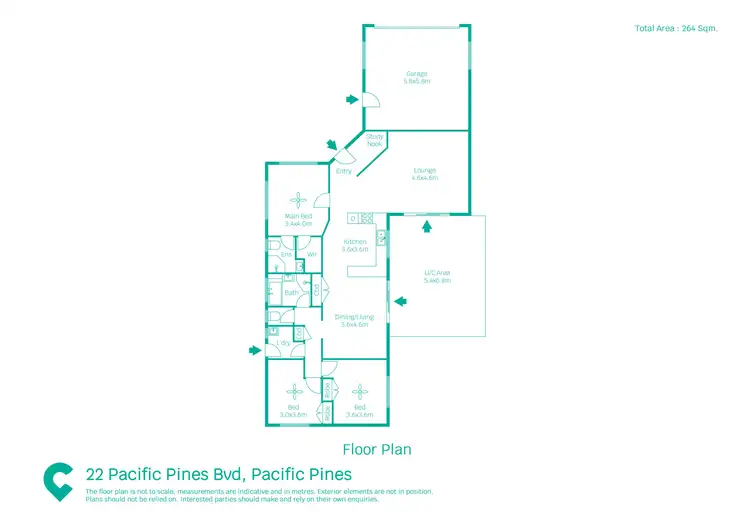 Floorplan of Homely house listing, 22 Pacific Pines Boulevard, Pacific Pines QLD 4211