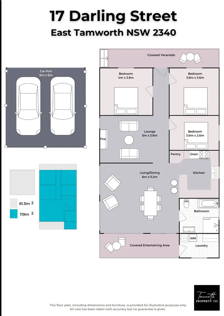 Floorplan of Homely house listing, 17 Darling Street, Tamworth NSW 2340