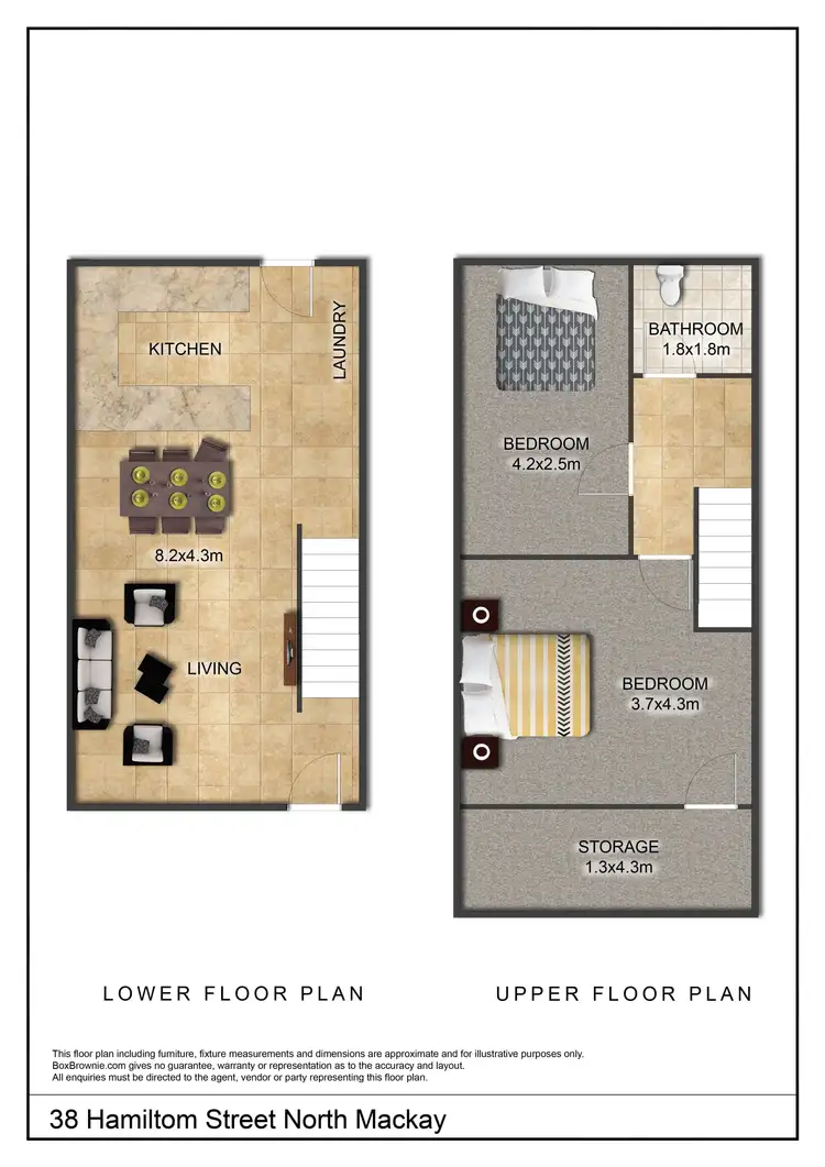 Floorplan of Homely block of units listing, 1-4/38 Hamilton Street, North Mackay QLD 4740