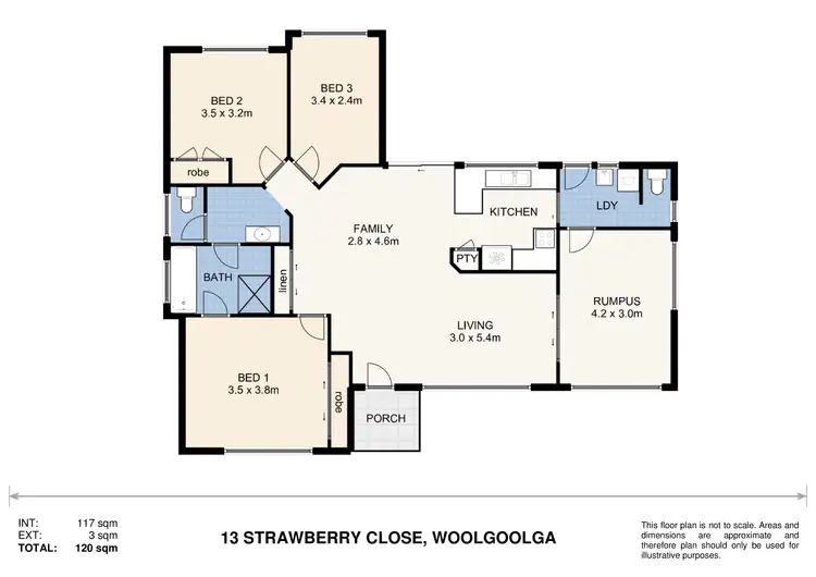 Floorplan of Homely house listing, 13 Strawberry Close, Woolgoolga NSW 2456