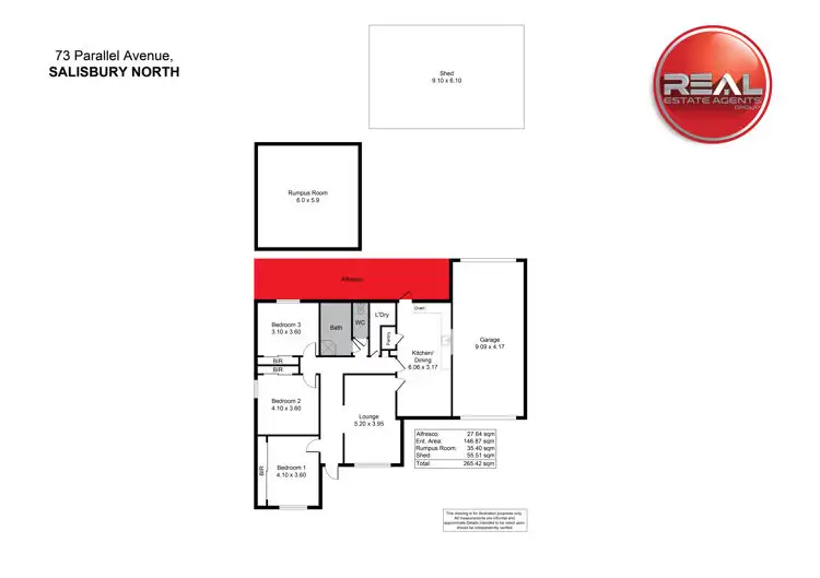 Floorplan of Homely house listing, 73 Parallel Avenue, Salisbury North SA 5108