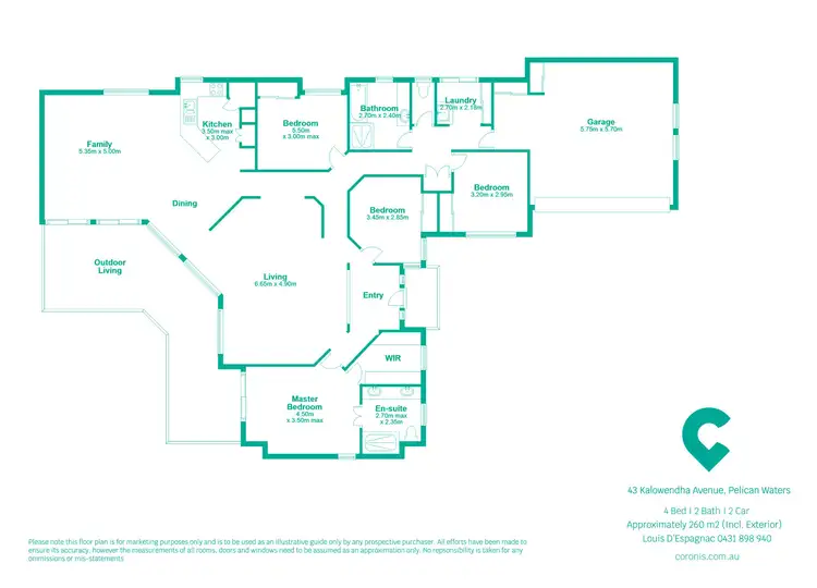 Floorplan of Homely house listing, 43 Kalowendha Avenue, Pelican Waters QLD 4551