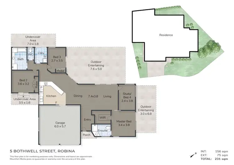 Floorplan of Homely house listing, 5 Bothwell Street, Robina QLD 4226