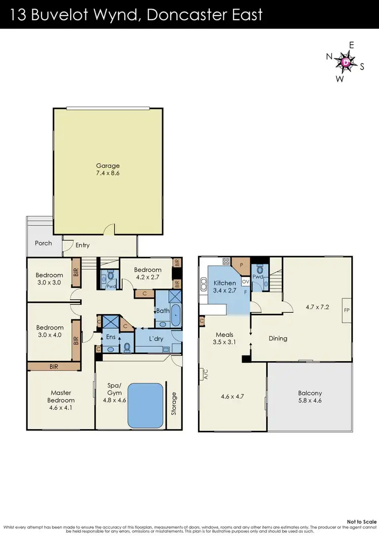 Floorplan of Homely house listing, 13 Buvelot Wynd, Doncaster East VIC 3109