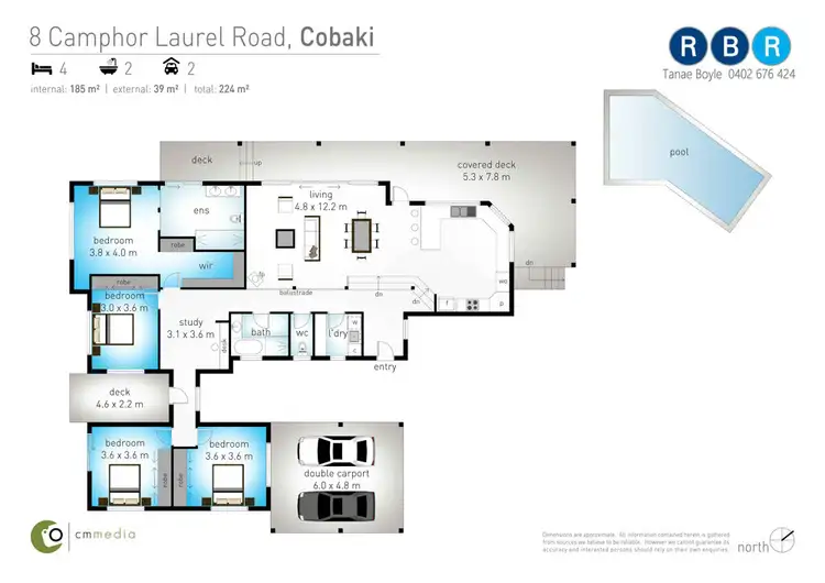 Floorplan of Homely house listing, 8 Camphor Laurel Road, Cobaki NSW 2486