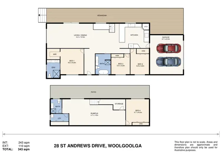 Floorplan of Homely house listing, 28 St Andrews Drive, Woolgoolga NSW 2456
