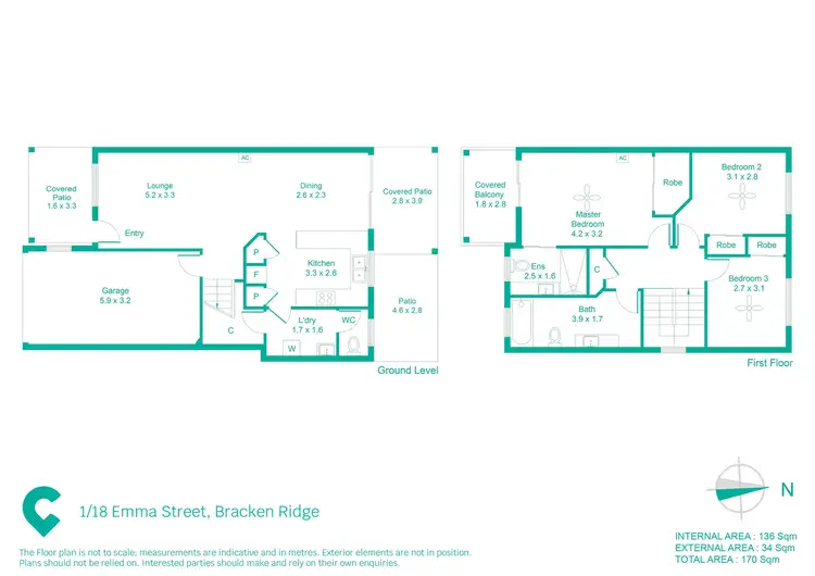 Floorplan of Homely townhouse listing, 1/18 Emma Street, Bracken Ridge QLD 4017