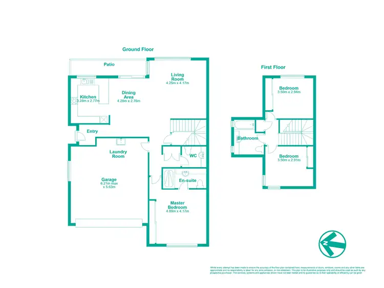 Floorplan of Homely semi-detached listing, 1 Matthews Crescent, Pimpama QLD 4209