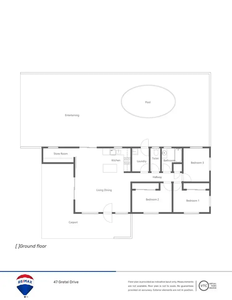 Floorplan of Homely house listing, 47 Gretel Drive, Clinton QLD 4680