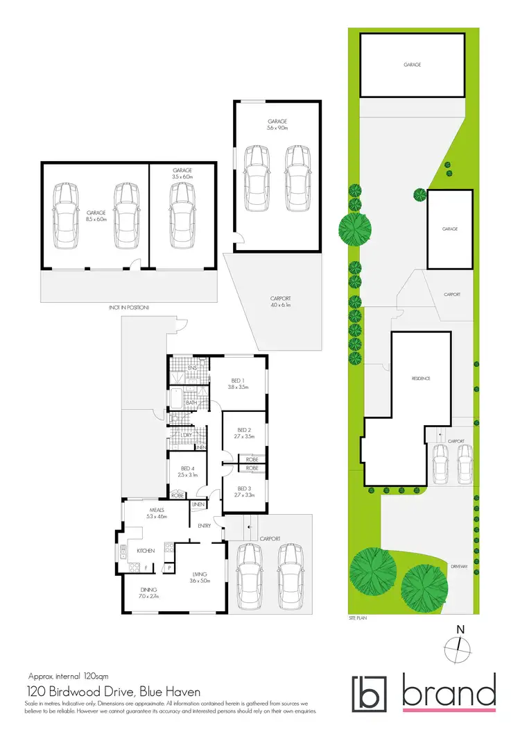 Floorplan of Homely house listing, 120 Birdwood Drive, Blue Haven NSW 2262
