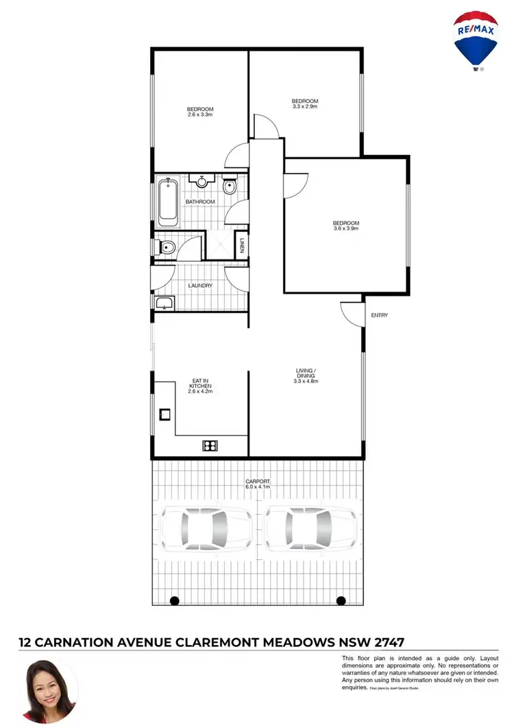 Floorplan of Homely house listing, 12 CARNATION AVENUE, Claremont Meadows NSW 2747