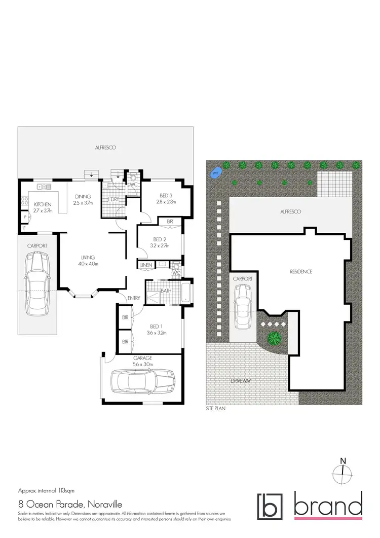 Floorplan of Homely semi-detached listing, 8 Ocean Parade, Noraville NSW 2263