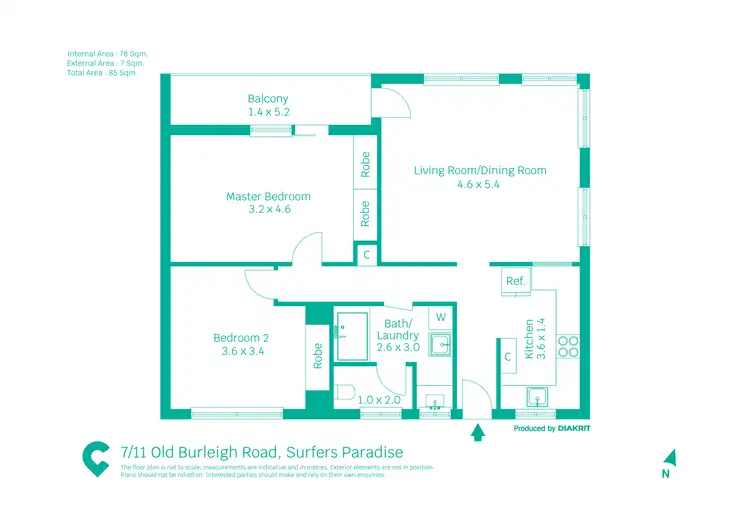 Floorplan of Homely house listing, 7/11 Old Burleigh Road, Surfers Paradise QLD 4217