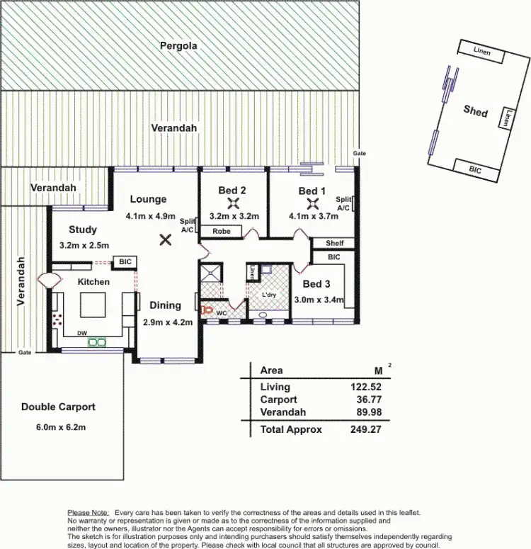 Floorplan of Homely house listing, 4 Sherley Drive, Para Hills SA 5096