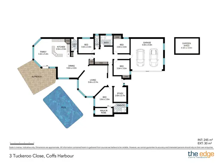 Floorplan of Homely house listing, 3 Tuckeroo Close, Coffs Harbour NSW 2450