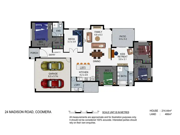 Floorplan of Homely house listing, 24 Madison Road, Coomera QLD 4209