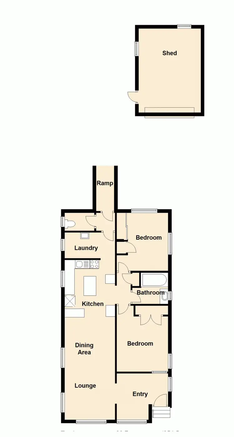 Floorplan of Homely house listing, 15 Cox Street, Margate QLD 4019