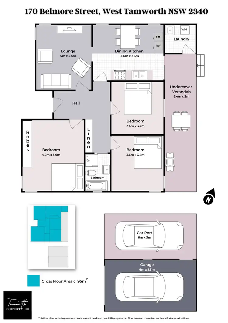 Floorplan of Homely house listing, 170 Belmore Street, Tamworth NSW 2340