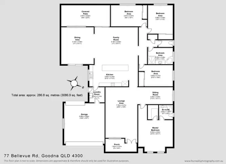 Floorplan of Homely house listing, 77 Bellevue Road, Goodna QLD 4300