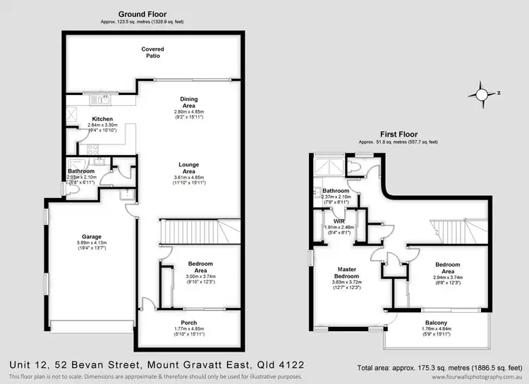 Floorplan of Homely townhouse listing, 12/52 Bevan Street, Mount Gravatt East QLD 4122