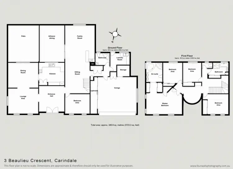 Floorplan of Homely house listing, 3 Beaulieu Crescent, Carindale QLD 4152