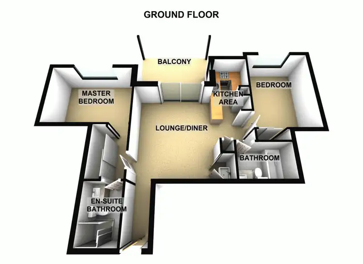 Floorplan of Homely apartment listing, 402/9 Kurilpa Street, West End QLD 4101