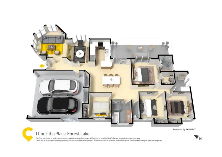Floorplan of Homely house listing, 1 Coot-tha Place, Forest Lake QLD 4078