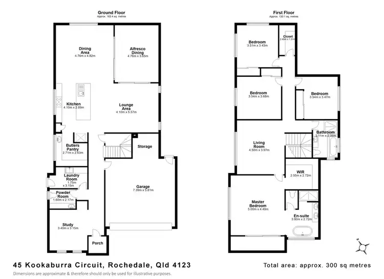 Floorplan of Homely house listing, 45 Kookaburra Circuit, Rochedale QLD 4123