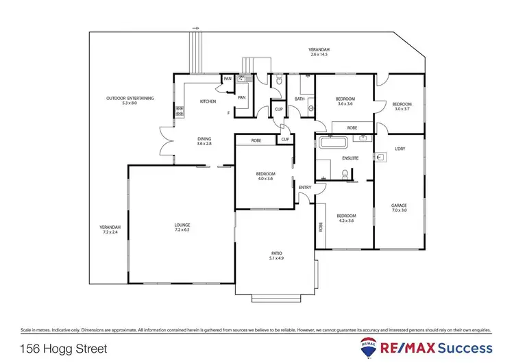 Floorplan of Homely house listing, 156 Hogg Street, Wilsonton QLD 4350