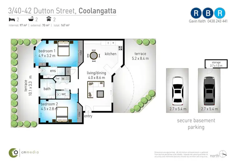 Floorplan of Homely unit listing, 3/40-42 Dutton Street, Coolangatta QLD 4225