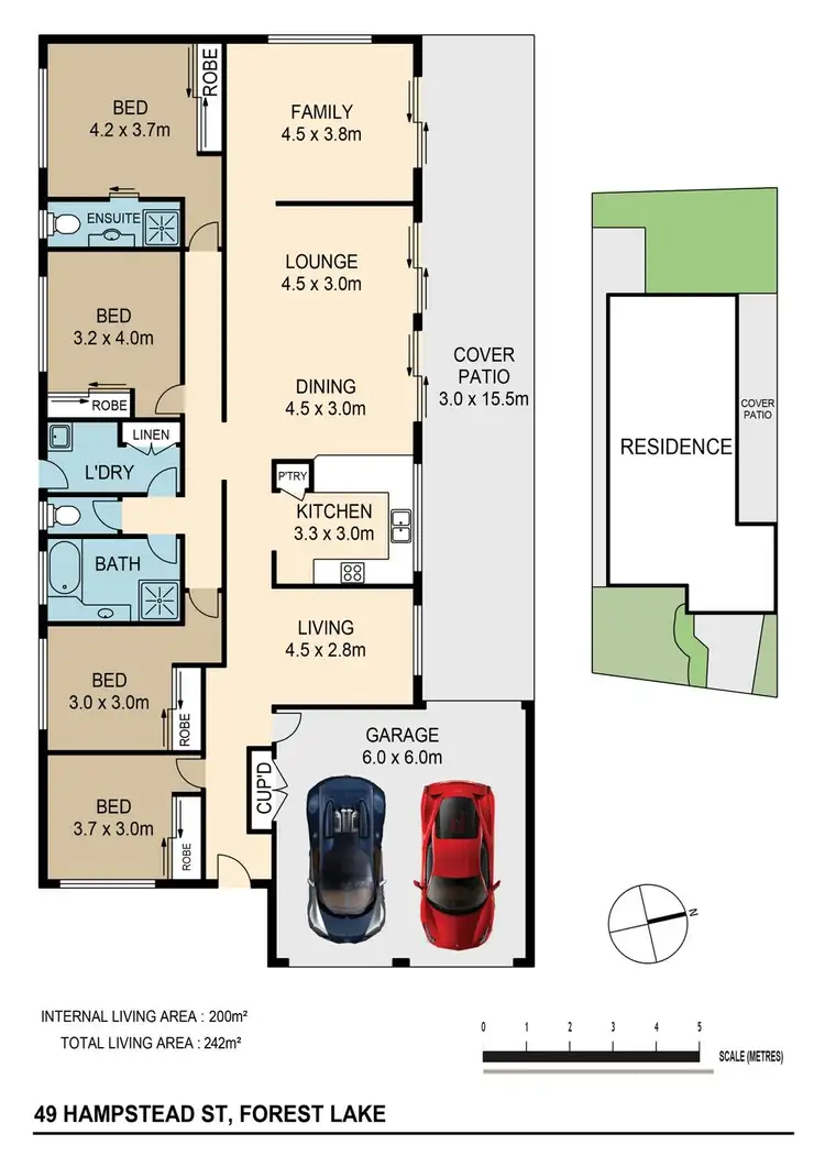 Floorplan of Homely house listing, 49 Hampstead St, Forest Lake QLD 4078