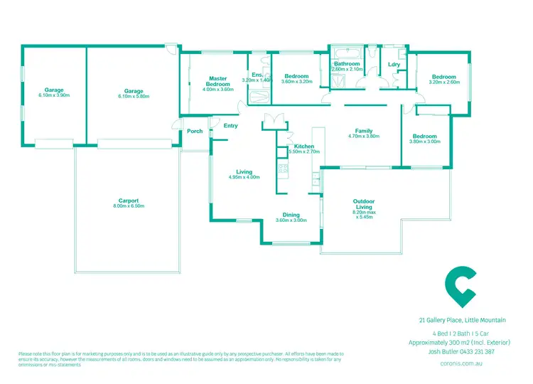 Floorplan of Homely house listing, 21 Gallery Place, Little Mountain QLD 4551