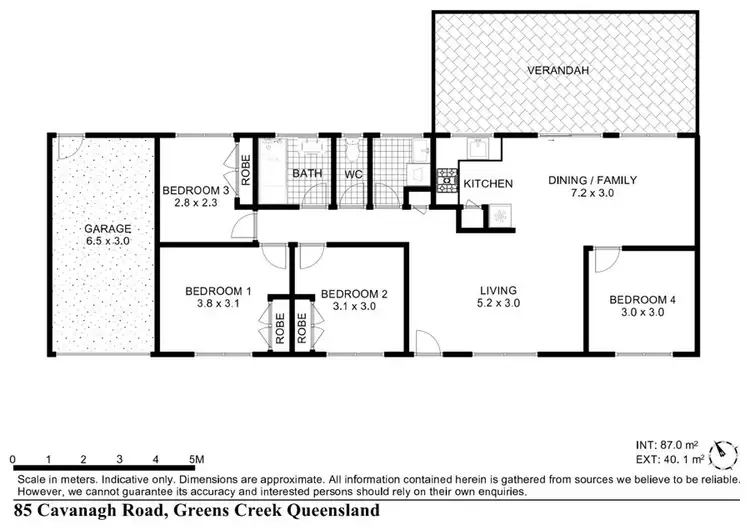 Floorplan of Homely rural property listing, 85 Cavanagh Road, Greens Creek QLD 4570