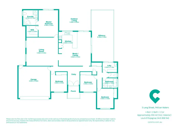 Floorplan of Homely house listing, 3 Lang Street, Pelican Waters QLD 4551