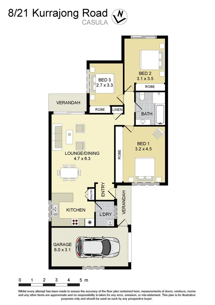 Floorplan of Homely villa listing, 8/21 Kurrajong Road, Casula NSW 2170